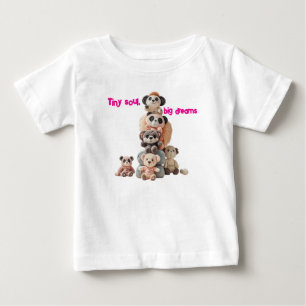 Camiseta Infantil de Urso de Pelúcia "Alma Pequena