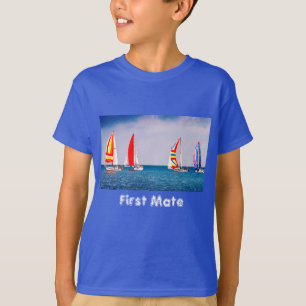 Camiseta Infantil de Vela Primeiro Imediato