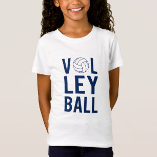 Camiseta Infantil de Volei Unisex (azul)
