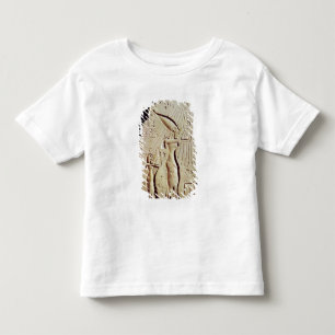Camiseta Infantil Descrevendo Amenophis IV, Nefertiti e filha