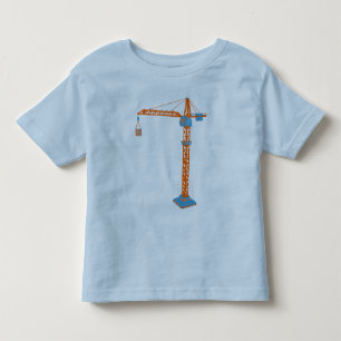 Camiseta Infantil Desenho da grua de brinquedos para crianças