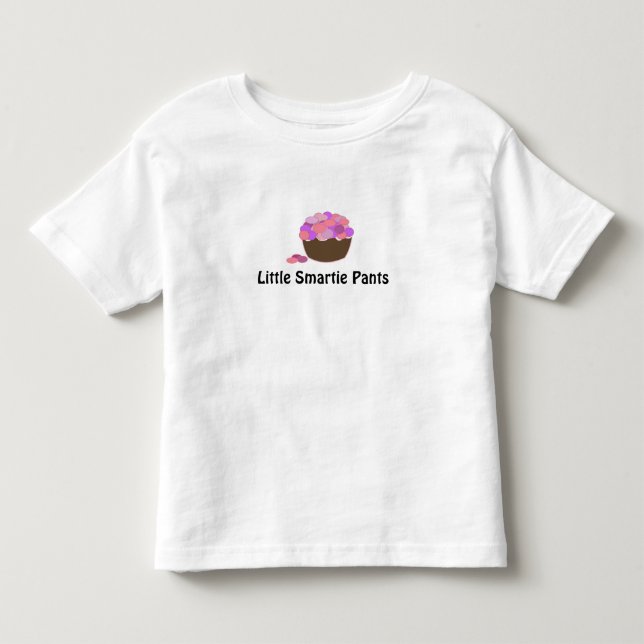 Camiseta Infantil Design de Cupcake Little Smartie Pants (Frente)