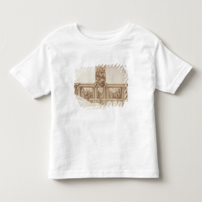 Camiseta Infantil Design para paredes do teto e escadaria (caneta, (Frente)