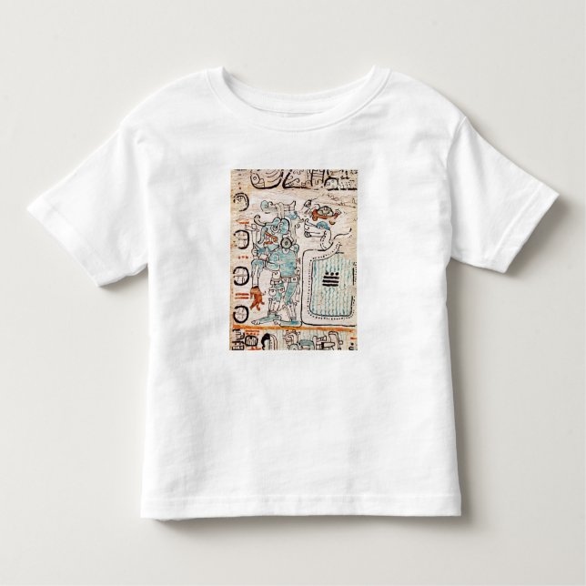 Camiseta Infantil Detalhe de um códice maia (Frente)