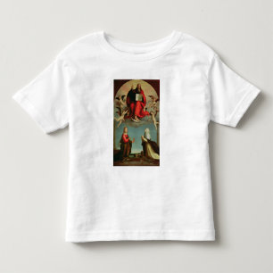 Camiseta Infantil Deus que aparece a St Mary Magdalen e St. Catheri