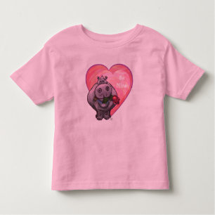 Camiseta Infantil Dia dos namorados do Hippopotamus