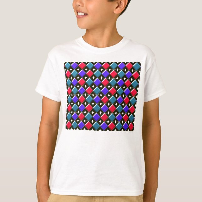 Camiseta Infantil Diamantes Brilhantes (Frente)