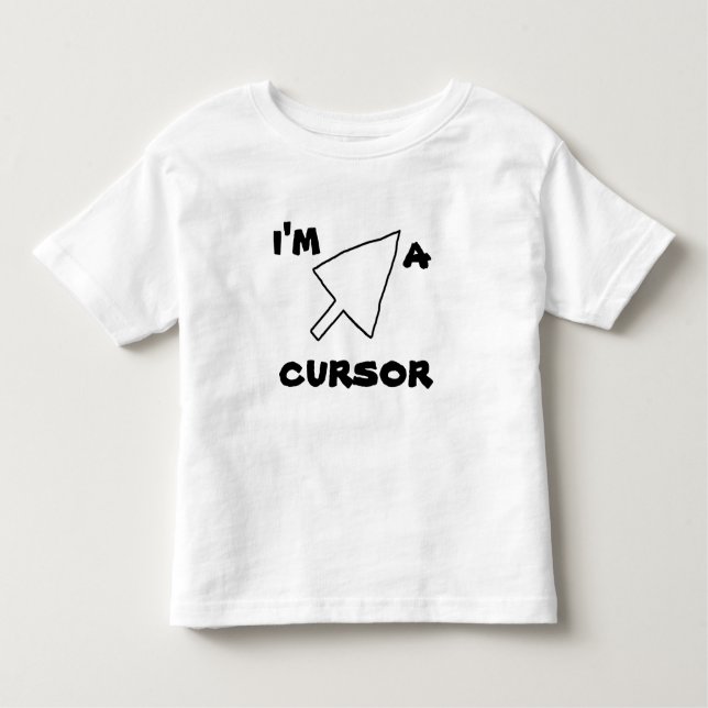 Camiseta Infantil Diversão Do Web Lingo Sou Um Cursor Tee N Shirts (Frente)