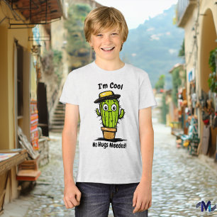 Camiseta Infantil do Cactus Engraçado – Abraços De