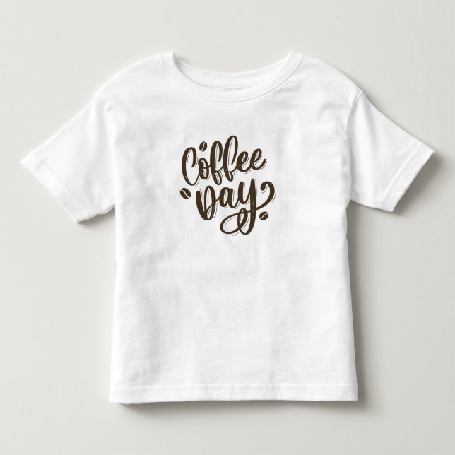 Camiseta infantil do café (Frente)