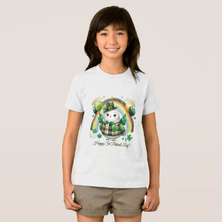 Camiseta infantil do Dia de São Patrício com impre