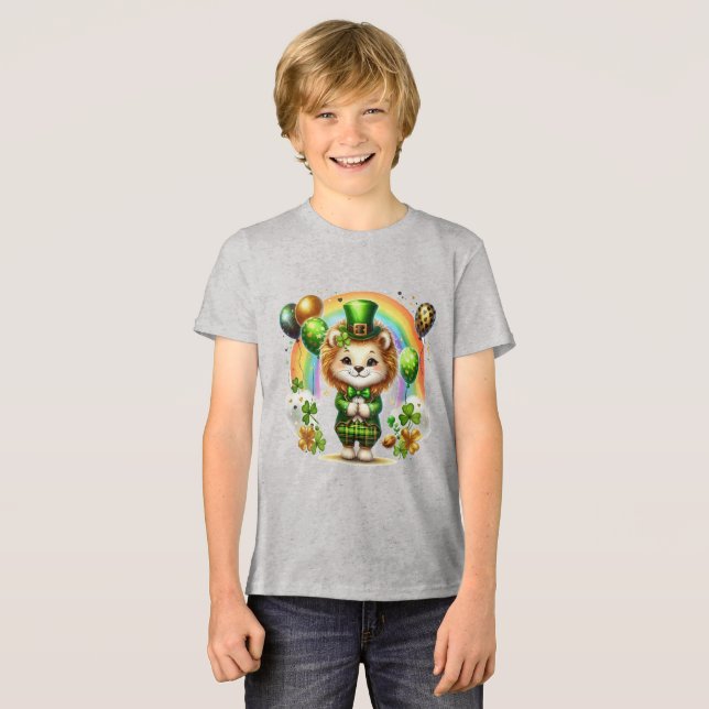 Camiseta infantil do Dia de São Patrício com impre (Frente Completa)