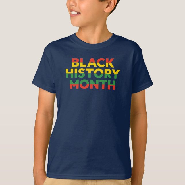 Camiseta Infantil do Mês da História Negra (Frente)