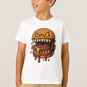 Camiseta infantil do Monstro do Cheeseburger