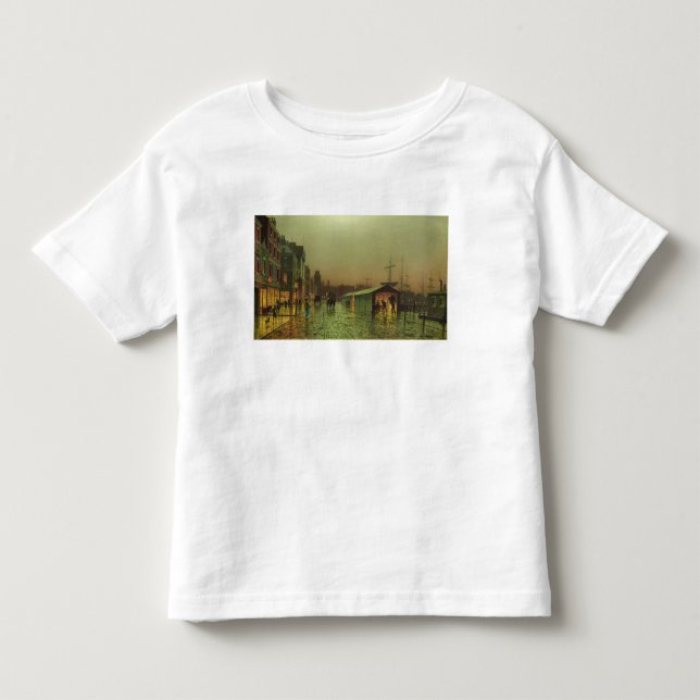Camiseta Infantil Docas de John Atkinson Grimshaw | Liverpool (Frente)