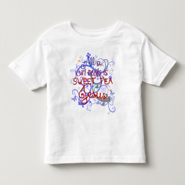Camiseta Infantil Docinho Chá e Jesus (Frente)