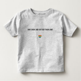 Camiseta Infantil Dois pais são melhores de uma criança T