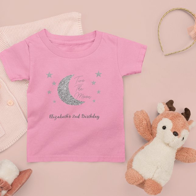 Camiseta Infantil Dois Para a Lua 2º Aniversário (Criador carregado)