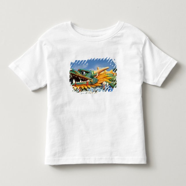Camiseta Infantil Dragão famoso em Haw Par Villa em Cingapura Ásia (Frente)