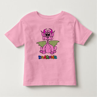 Camiseta Infantil Dragão Rosa