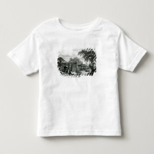 Camiseta Infantil Drawbridge em Malacca, gravado por George Cooke