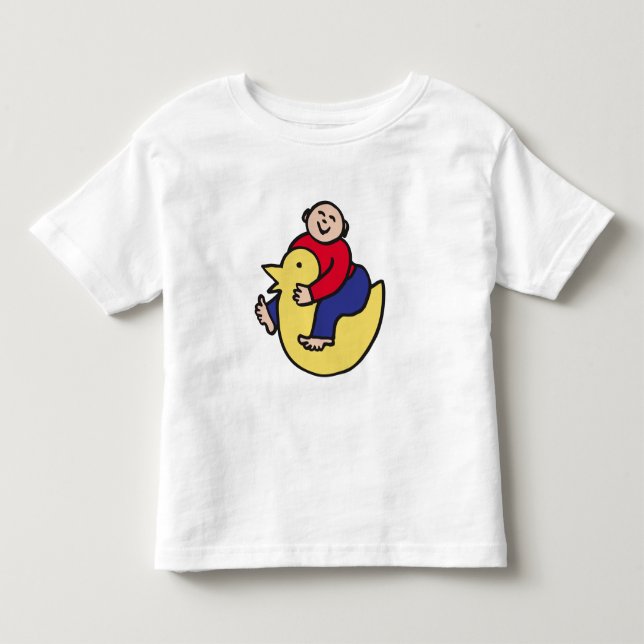 Camiseta Infantil Ducky Rider (Frente)
