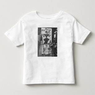 Camiseta Infantil Dudley Hardy pintando um poster