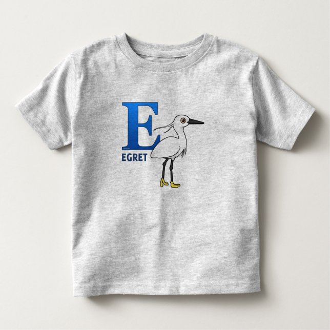 Camiseta Infantil E é para o Egret (Frente)