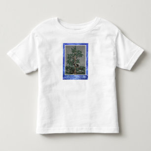 Camiseta Infantil E Um Porcupine Numa Árvore De Pinheiros