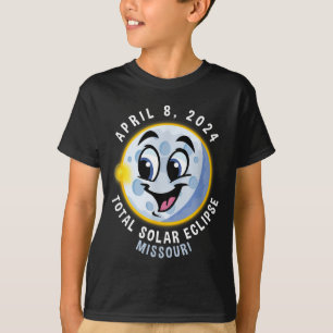 Camiseta Infantil Eclipse Solar 8 de Abril Missour