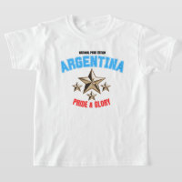 Camiseta Infantil Edição Orgulho Nacional Argentin