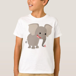 Camiseta infantil Elefante de desenho animado rind