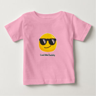Camiseta Infantil Emoji Óculos de Sol [Papai] Lega
