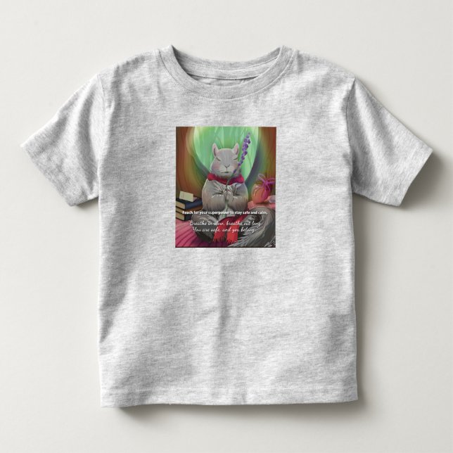 Camiseta infantil, Encontre seu superpoder (Frente)