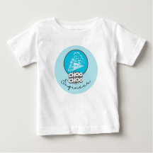 Camiseta Infantil Engenheiro do Trem Azul Bebê Cho