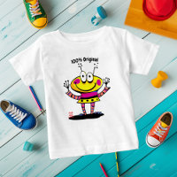 Camiseta Infantil Engraçada de Alien Personalizáve