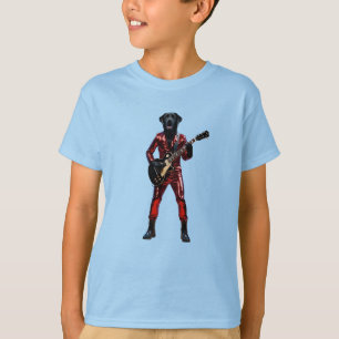 Camiseta Infantil Engraçada de Rock Star com Labra