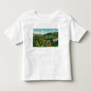 Camiseta Infantil Entalhe de Franconcia & vale de Pemigewasset