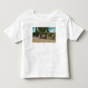 Camiseta Infantil Entrada à estrada de Whiteface Mt.