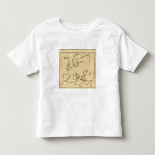 Camiseta Infantil Esboço 2 de Europa