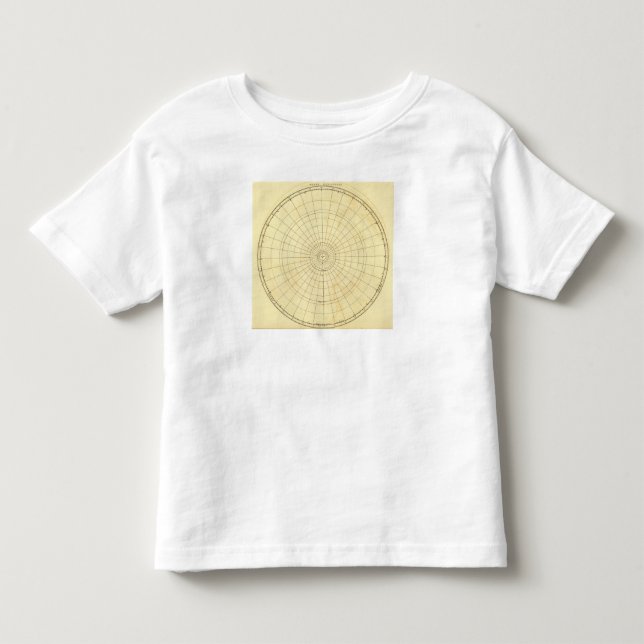 Camiseta Infantil Esboço do hemisfério sul (Frente)