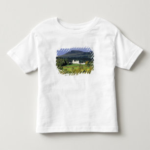 Camiseta Infantil Escócia, Tayside, Castelo Blair. Num esmeralda