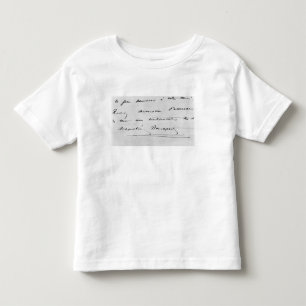 Camiseta Infantil Escrita e assinatura