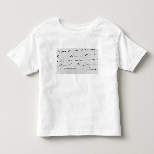 Camiseta Infantil Escrita e assinatura (Frente)