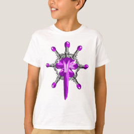 Camiseta Infantil Espada Mágica Roxa 7 