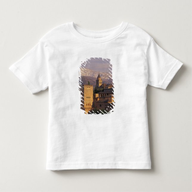Camiseta Infantil Espanha, Granada, Andalucia, Alhambra, 2 (Frente)