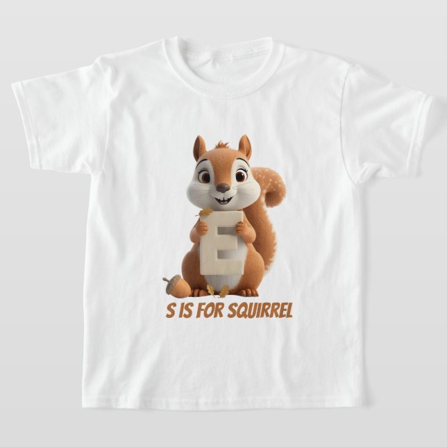Camiseta Infantil Esquilo Fofo | S é de Esquilo Al (Postura )