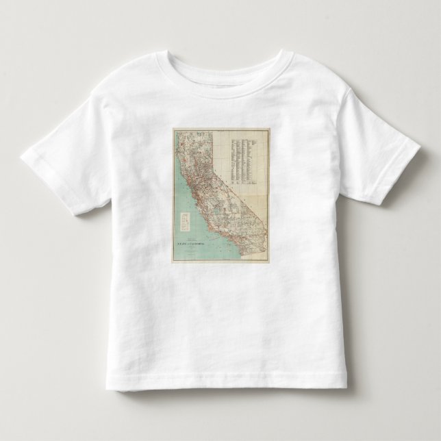 Camiseta Infantil Estados da Califórnia 2 (Frente)