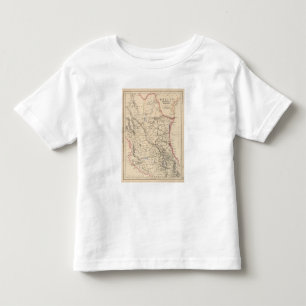 Camiseta Infantil Estados do nordeste e centrais de México