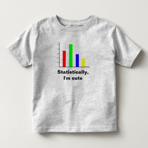 Camiseta Infantil Estatísticas Divertidas